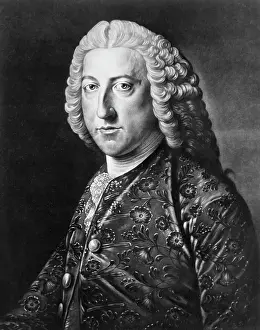 William Pitt Prints: Mezzotint of William Pitt the Elder by Richard Houston