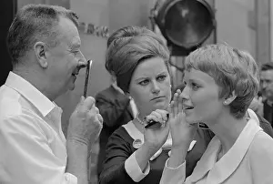 Mia Farrow Getting Ready for Scene in Rosemary's Baby