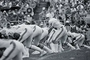Miami Dolphin Quarterback Bob Griese Calling Signals