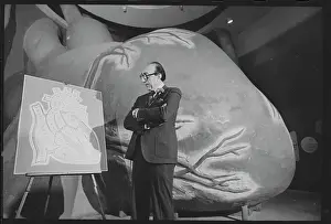 Michael DeBakey Pointing to Chart