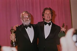 Huty35626 Prints: Michael Douglas and Saul Zaentz