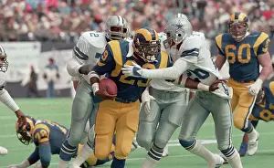 Irving Prints: Michael Downs Tackling Eric Dickerson