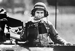 Detroit Prints: Michael Dukakis Riding in a Tank