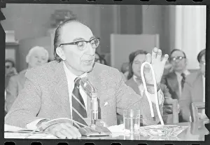 Michael E. DeBakey Speaking at Health Committee on Cutbacks