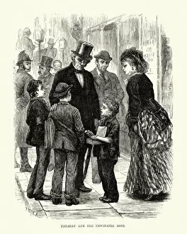 Michael Faraday and the Newspaper boys, 19th Century