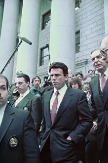 Crime Prints: Michael Milken Leaving Court House