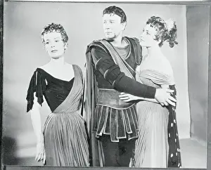 Michael Redgrave with Leueen MacGrath and Barbara Jefford