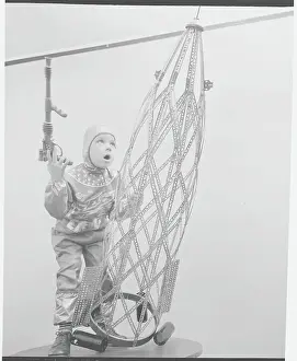 Michael Ryan Wearing Space Costume