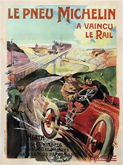 Vehicle Prints: Michelin Tires, 1905. From a private collection