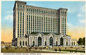 4 3 18 Donalsdon Prints: Michigan Central Station Postcard