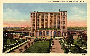4 3 18 Donalsdon Prints: Michigan Central Station Postcard