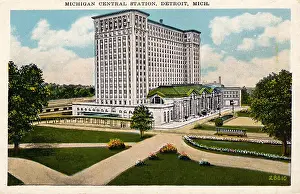 4 3 18 Donalsdon Prints: Michigan Central Station Postcard