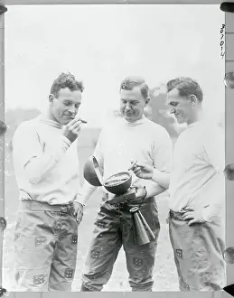 Michigan Football Players Smoking Cigars
