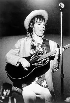 Syracuse Prints: Mick Jagger Performing with Acoustic Guitar