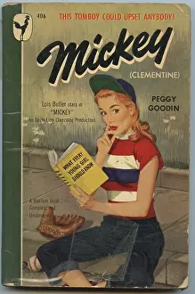 Prints of 1948: The cover of the 1948 novel Mickey (Clementine) by Peggy Goodin and painted by artist and photographer David Attie. (Photo by David Attie/Getty Images) Portraits, Artworks, and Montages from a Visionary Photographer: Mickey
