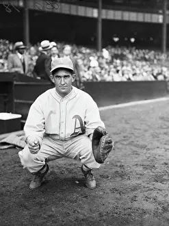 Squatting Prints: Mickey Cochrane, Philadelphia Catcher