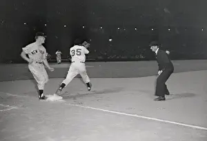 Cleveland Prints: Mickey Mantle in Action at Cleveland
