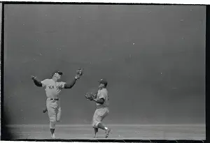 Mickey Mantle in Baseball Action