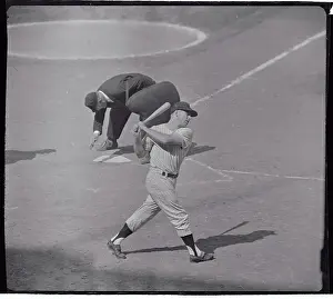Mickey Mantle in Batting Position