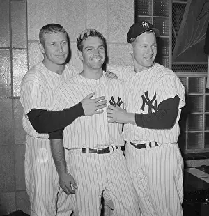 Mickey Mantle, Bobby Richardson, and Whitey Ford
