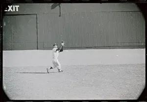 Mickey Mantle Catching Ball