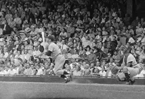 Mickey Mantle in Front of The Crowd