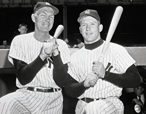 Mickey Mantle & Bill Dickey Talking