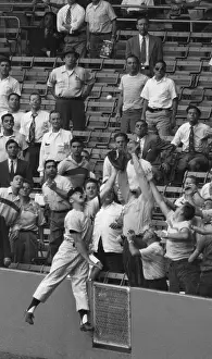 Mickey Mantle Diving for Catch