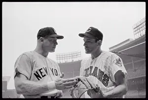 Cleveland Prints: Mickey Mantle and Jim Piersall Talking Together