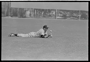 Mickey Mantle Lying on Field
