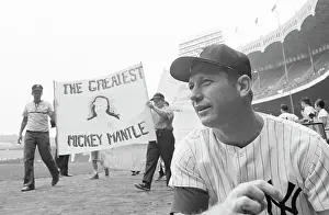 Mickey Mantle at Mantle Banner Day