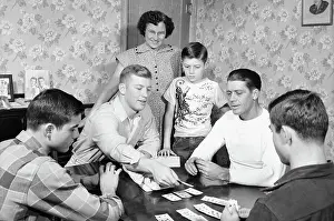 Ottawa County Prints: Mickey Mantle Playing Cards W/Family