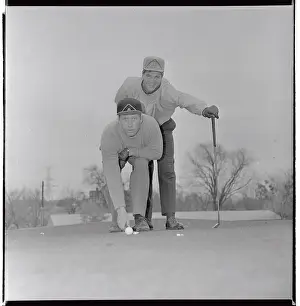 Mickey Mantle and Ralph Terry on Golf Course