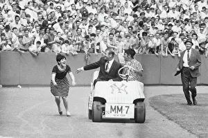 Retirement Prints: Mickey Mantle Riding In Golf Cart