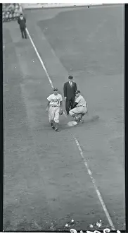 Mickey Mantle Stealing Third Base