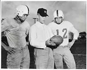 Ottawa County Prints: Mickey Mantle W/Twin Brothers W/Football