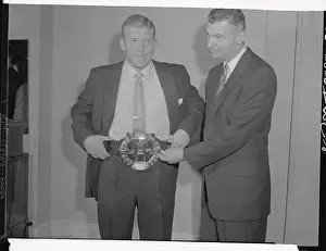 Rochester Prints: Mickey Mantle Wearing Diamond and Gold Award Belt