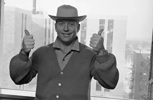 Rochester Prints: Mickey Mantle Wearing Dress Hat