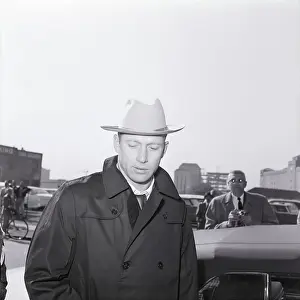 Mickey Mantle Wearing A Hat