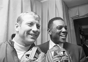 Mickey Mantle and Willie Mays at Fair