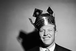 Mickey Mantle Winking In Gold Crown