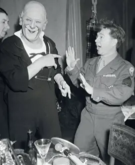 Mickey Rooney and Clown