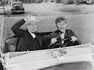 Mickey Rooney Driving with Lewis Stone