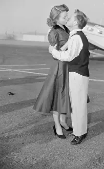Mickey Rooney Kissing Elaine Mahnken