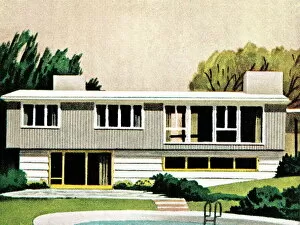 Images Dated 1st October 2003: Mid-century home