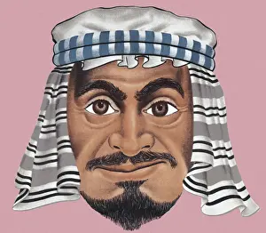 Smirking Prints: Middle Eastern Man