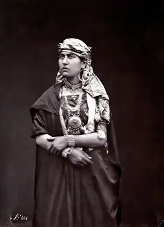 Headcloth Prints: Middle Eastern Woman in Traditional Dress