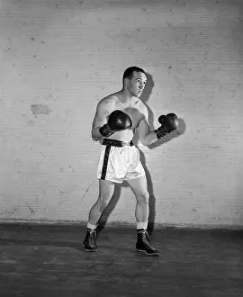 Middleweight Boxer Gene Fullmer Ready to Fight