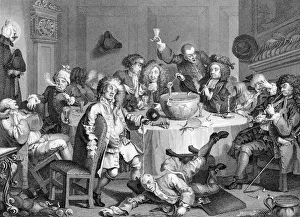 William Hogarth Gallery: Midnight Modern Conversation, by William Hogarth