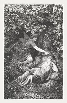 Images Dated 27th October 2015: Midsummer Nights Dream by William Shakespeare, wood engraving, published 1874